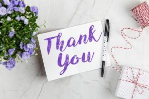 Thank you note examples